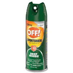 Pest Control<Off ! Deep Woods Sportsmen Insect Repellent, 6 oz Aerosol Spray, 12/Carton (SJN334684)