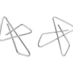 Officemate Butterfly Clamps, #1, Silver, 12/Box (99966)