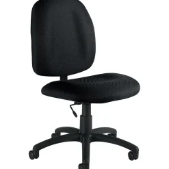 Fabric Armless Task Chair, Black (OTG11650-QL10) Office Chairs