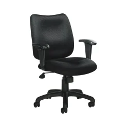 New Fabric Task Chair, Patterned Black (OTG11612B) Office Chairs
