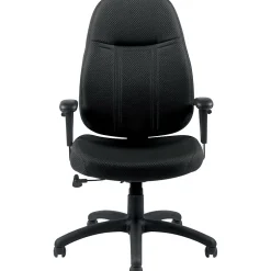 Sale Fabric Tilter Executive Chair with Arms, Black (OTG11652-QL10) Office Chairs