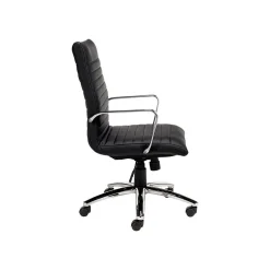 New Faux Leather Executive Chair, Black (OTG11730B) Office Chairs