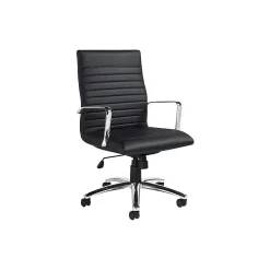 New Faux Leather Executive Chair, Black (OTG11730B) Office Chairs