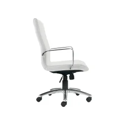 Online Luxhide Executive Chair, White (OTG11730BL28) Office Chairs