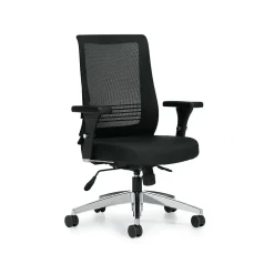 Mesh Back Patterned Fabric Task Chair, Black (OTG11325B) Office Chairs