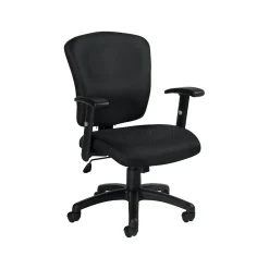 New Multi-Function Fabric Task Chair, Black (OTG11850B) Office Chairs