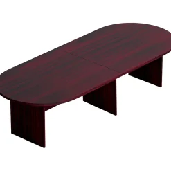 New Racetrack Conference Table, American Mahogany, 29 1/2"H x 120"W x 48"D Conference Room Tables