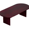 Superior Laminate 95"L Racetrack Conference Table, American Mahogany (SL9544RS-AML) Conference Room Tables