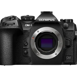 Cameras & Camcorders<Olympus OM SYSTEM OM-1 20.4 Megapixel Mirrorless Camera Body Only, Black (V210010BU000)