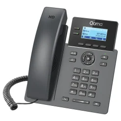 Office Phones & Conferencing<Ooma 2-Line VOIP Phone with Digital Answering, Black (2602)