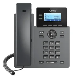 Office Phones & Conferencing<Ooma 2-Line VOIP Phone with Digital Answering, Black (2602)