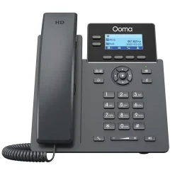 Office Phones & Conferencing<Ooma 2-Line VOIP Phone with Digital Answering, Black (2602)