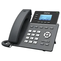 Office Phones & Conferencing<Ooma 3-Line VOIP Phone with Digital Answering, Black (2603)
