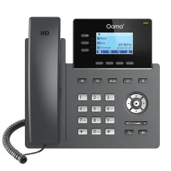 Office Phones & Conferencing<Ooma 3-Line VOIP Phone with Digital Answering, Black (2603)