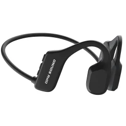 OPN Sound Mezzo Wireless Bluetooth Bone-Conduction Neckband Headphones with Microphone, Black (OS2000BK)