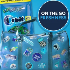 Gum & Mints<Orbit Mint Sugar Free Gum, Assorted Flavors, 13.4 oz., 200 Pieces/Pack, 200/Pack (MMM27955)
