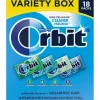 Gum & Mints<Orbit Variety Box Sugar Free Gum, Assorted Flavors, 12.8 oz., 252 Pieces/Pack, 18/Pack (220-00568)