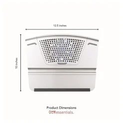 OTM Essentials 15.5" x 11.5" Aluminum Small Laptop Riser Stand, Gray (OB-A2B)