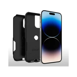 Cell Phone Cases<OtterBox Commuter Black Case for iPhone 14 Pro Max (77-88441)