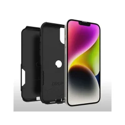 Cell Phone Cases<OtterBox Commuter Black Case for iPhone 14 (77-89634)