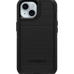 Cell Phone Cases<OtterBox Defender Pro Holster Case for iPhone 13/14/15, Shock Absorbing, Black (77-92732)