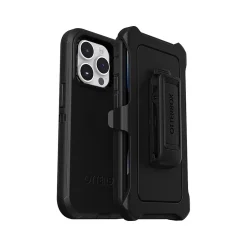 Cell Phone Cases<OtterBox Defender Series Black Rugged Case for iPhone 14 Pro (77-88379)