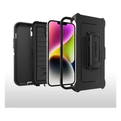 Cell Phone Cases<OtterBox Defender Series Pro Black Rugged Case for iPhone 14 Plus (77-88667)