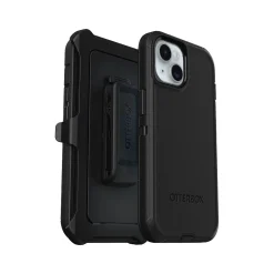 Cell Phone Cases<OtterBox Defender Series Case for iPhone 15/14/13, Black (77-92554)