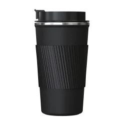 Outdoors Professional Stainless Steel Double-Walled Vacuum Insulated Coffee Cup, 17.2 oz., Black (OUTD9447)