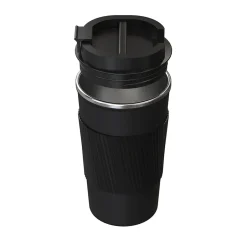 Outdoors Professional Stainless Steel Double-Walled Vacuum Insulated Coffee Cup, 17.2 oz., Black (OUTD9447)