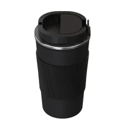 Outdoors Professional Stainless Steel Double-Walled Vacuum Insulated Coffee Cup, 17.2 oz., Black (OUTD9447)