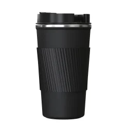 Outdoors Professional Stainless Steel Double-Walled Vacuum Insulated Coffee Cup, 17.2 oz., Black (OUTD9447)