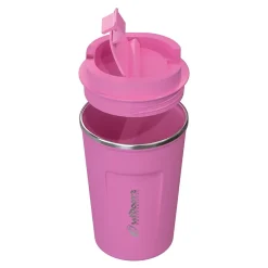 Outdoors Professional Stainless Steel Double-Walled Vacuum Insulated Coffee Cup, 12.8 oz., Pink (OUTD9430)