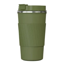 Outdoors Professional Stainless Steel Double-Walled Vacuum Insulated Coffee Cup, 17.2 oz., Olive Green (OUTD9454)