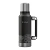 Outdoors Professional Stainless Steel Vacuum Insulated Termo Classic Water Bottle, 33 oz., Black Waves (OUTD9379)