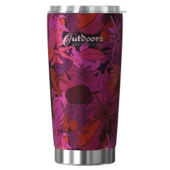 Outdoors Professional Stainless Steel Double-Walled Vacuum Insulated Classic Tumbler, 20 oz., Tropical Purple (OUTD9317)