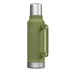 Outdoors Professional Stainless Steel Vacuum Insulated Termo Classic Bottle with Carry Handle, 47 oz., Green (OUTD9409)