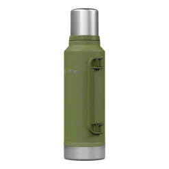 Outdoors Professional Stainless Steel Vacuum Insulated Termo Classic Bottle with Carry Handle, 47 oz., Green (OUTD9409)