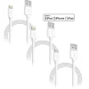 Overtime Apple MFi Certified Lighting USB 4ft Cable for iPhone/iPad/iPod Touch, White, Pack of 3 (CE14541A)