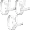 Overtime USBC Certified Charging Cables USB-C to USB-C Charging Cable, 6 ft., White, 3/Pack (MFIBLACK10FT)