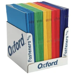 Oxford 2 Pocket Folders with Fasteners, Assorted Colors, 100/Box (ESS50764) Discount