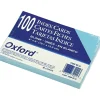 Outlet 4" x 6" Index Cards, Blank, Blue, 100/Pack (7420BLU) Index Cards