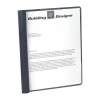 Oxford Clear Front Report Covers with Fasteners, Dark Blue (55838) Sale