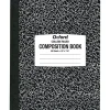 Oxford Composition Book, 7 7/8" x 10", College Ruled, 80 Sheets, Black and White Marble (26-252) Discount