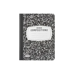 Oxford Composition Notebooks, 9.75" x 7.5", Wide Ruled, 120 Sheets, Black (09-6120) Sale
