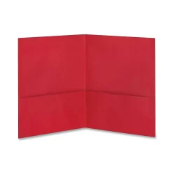 Oxford ® Extra-Large Twin Pocket Portfolio, Red Sale