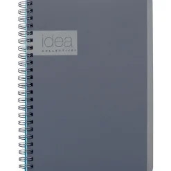 Oxford Idea Collective 1-Subject Professional Notebooks, 4.875" x 8", College Ruled, 80 Sheets, Gray/Silver (57010IC)