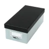 Discount Index Card File Box, 1000-Card Capacity, Blue Fog/Black (OXF 406355) Index Cards