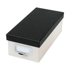 Hot Index Card File Box, 1000-Card Capacity, Marble White/Black (OXF 406350) Index Cards