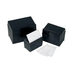 Clearance Index Card File Box, 300-Card Capacity, Black (01351) Index Cards